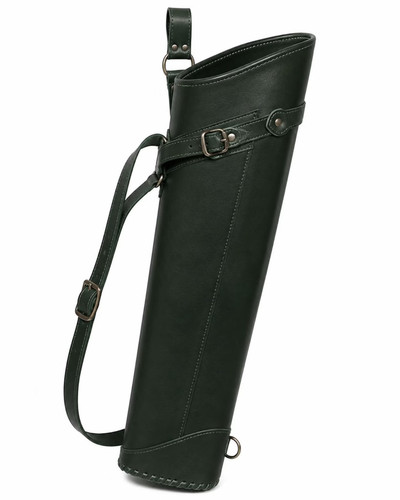 Dark green leather - green, archery