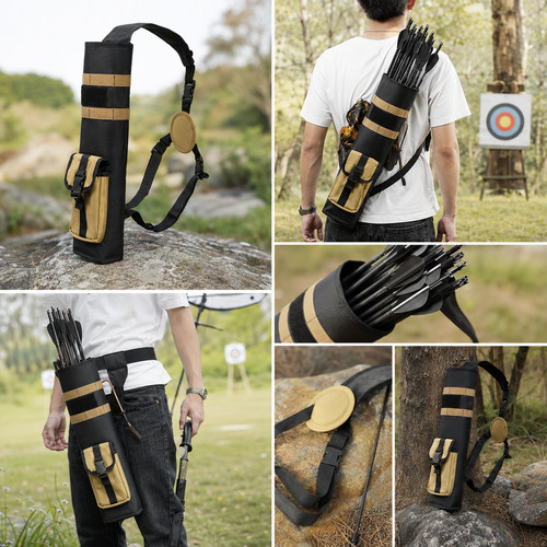 Archery back hip arrow quiver - back,
