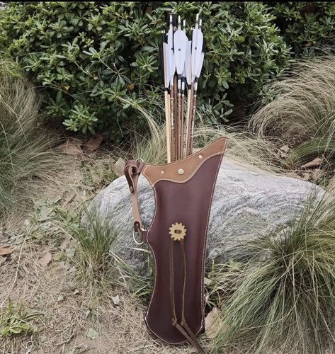 Left handed leather quiver - left,
