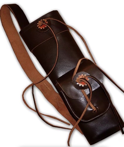 Archery leather quiver genuine - quiver,